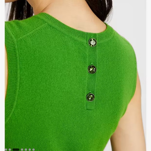 kate spade Tops - Kate Spade New York Cashmere Shell in Ks Green Size XL NWT